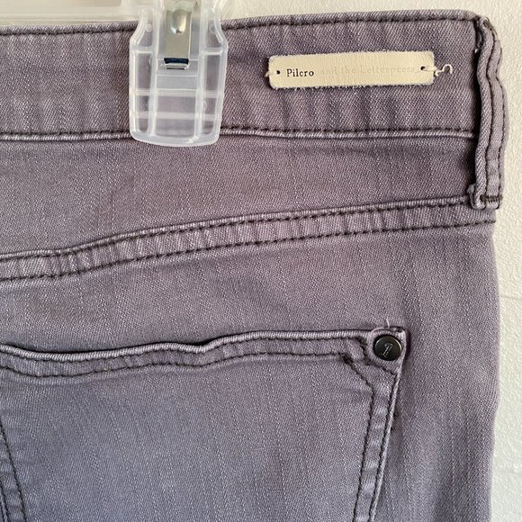 Anthropologie Pilcro Stet Crop Slit Grey Jeans - Picture 9 of 10